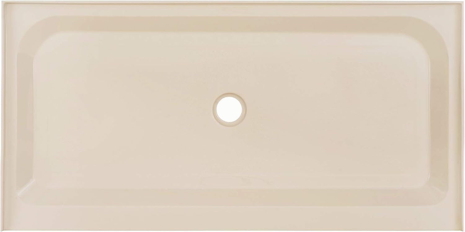 Voltaire 60" x 32" Single-Threshold, Right-Hand Drain, Shower Base in Gray