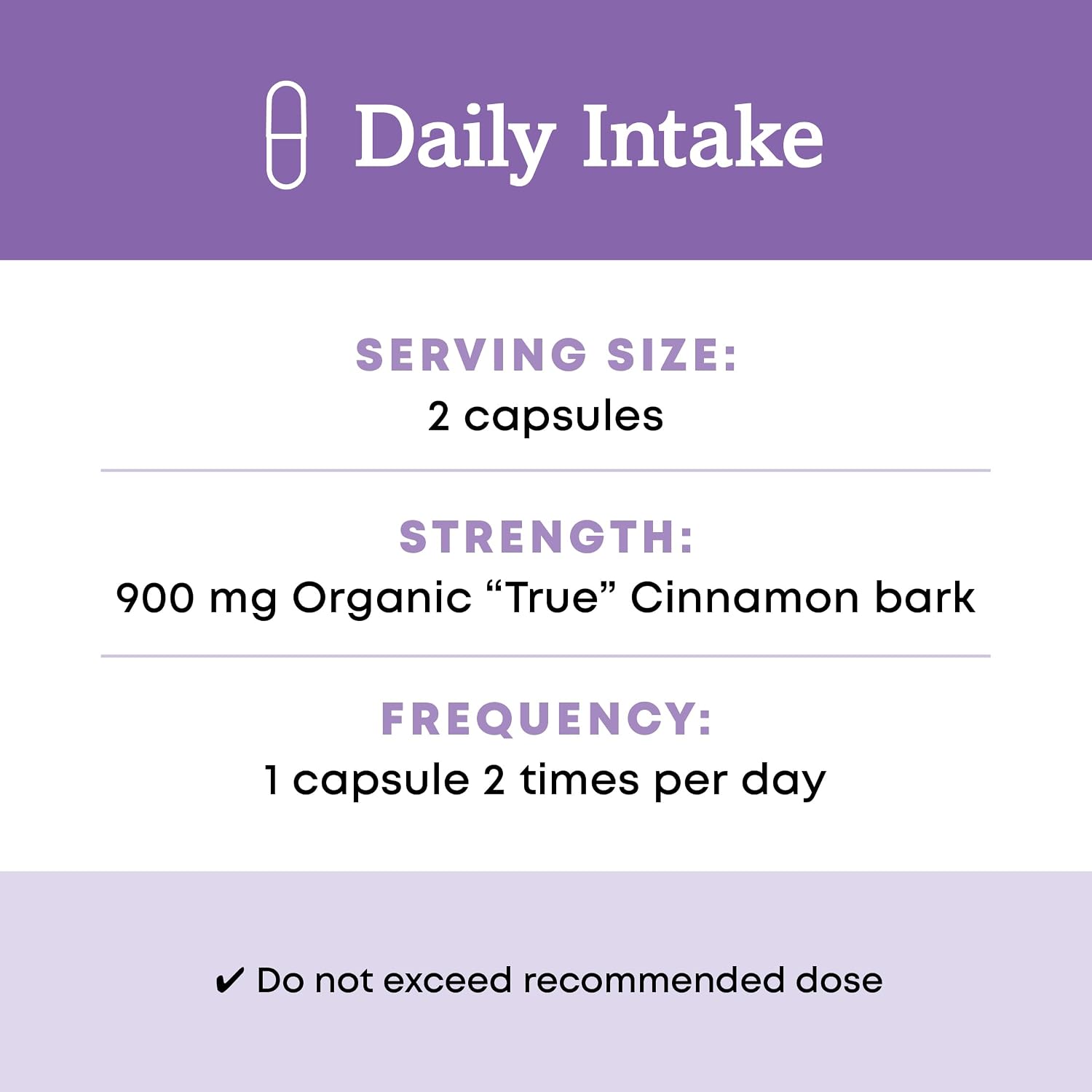 Oregon's Wild Harvest Organic True Cinnamon Ceylon 120 Count Vegan Capsules