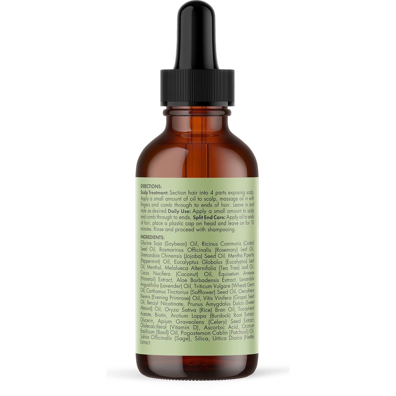 Mielle Organics Rosemary & Mint Hair Oil - Strengthening Biotin Oil Infused Frizzy & Damaged Hair Care - Split Ends & Dry Scalp Treatment to Support