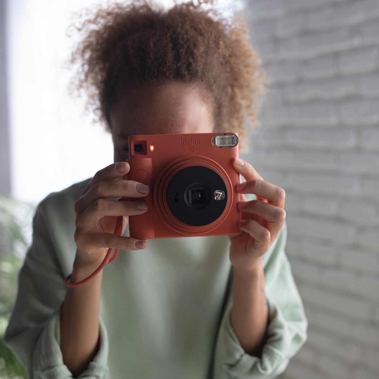 Instax Square SQ1 Instant Camera, Terracotta Orange