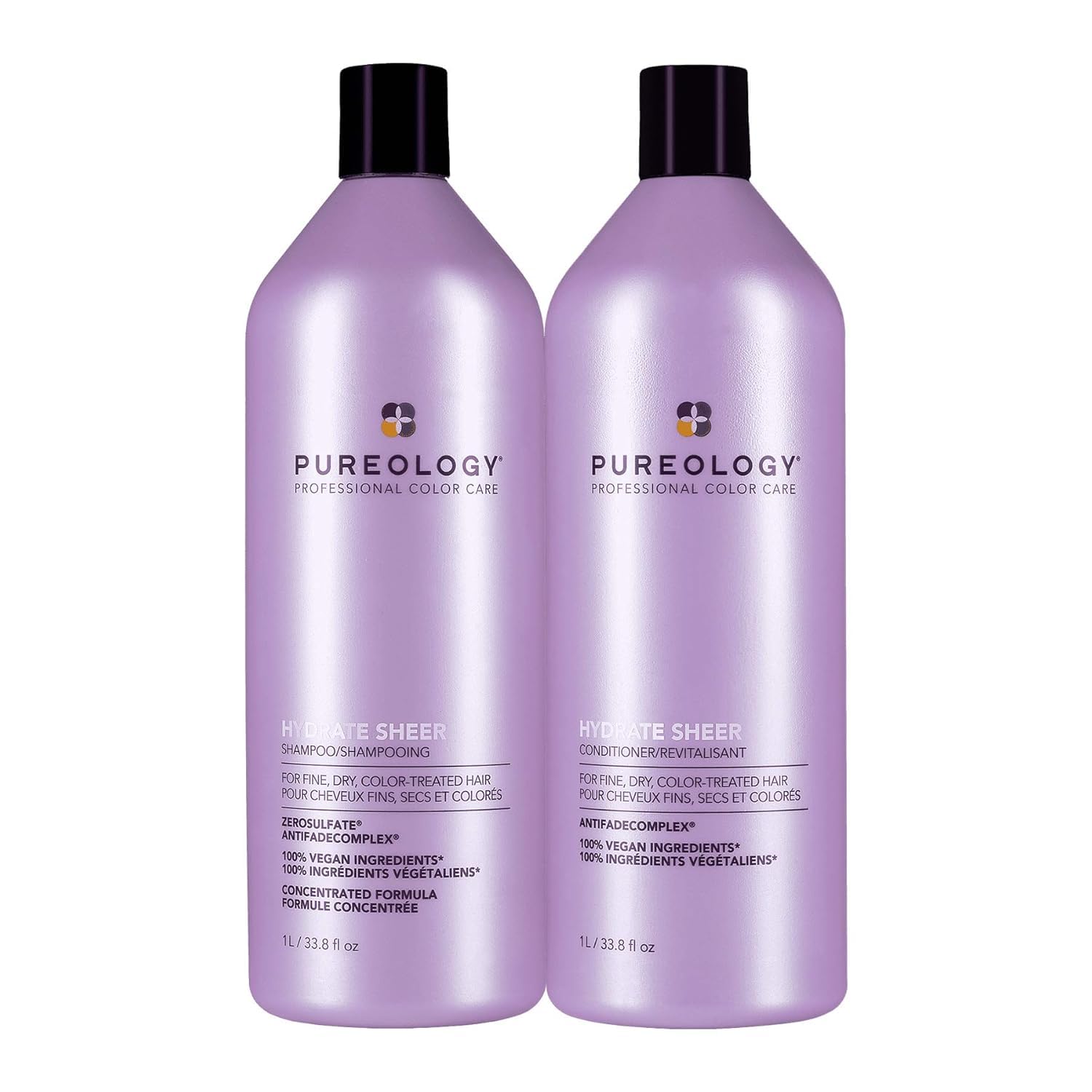 Pureology Hydrate Sheer Shampoo & Conditioner Set – For Fine Hair
