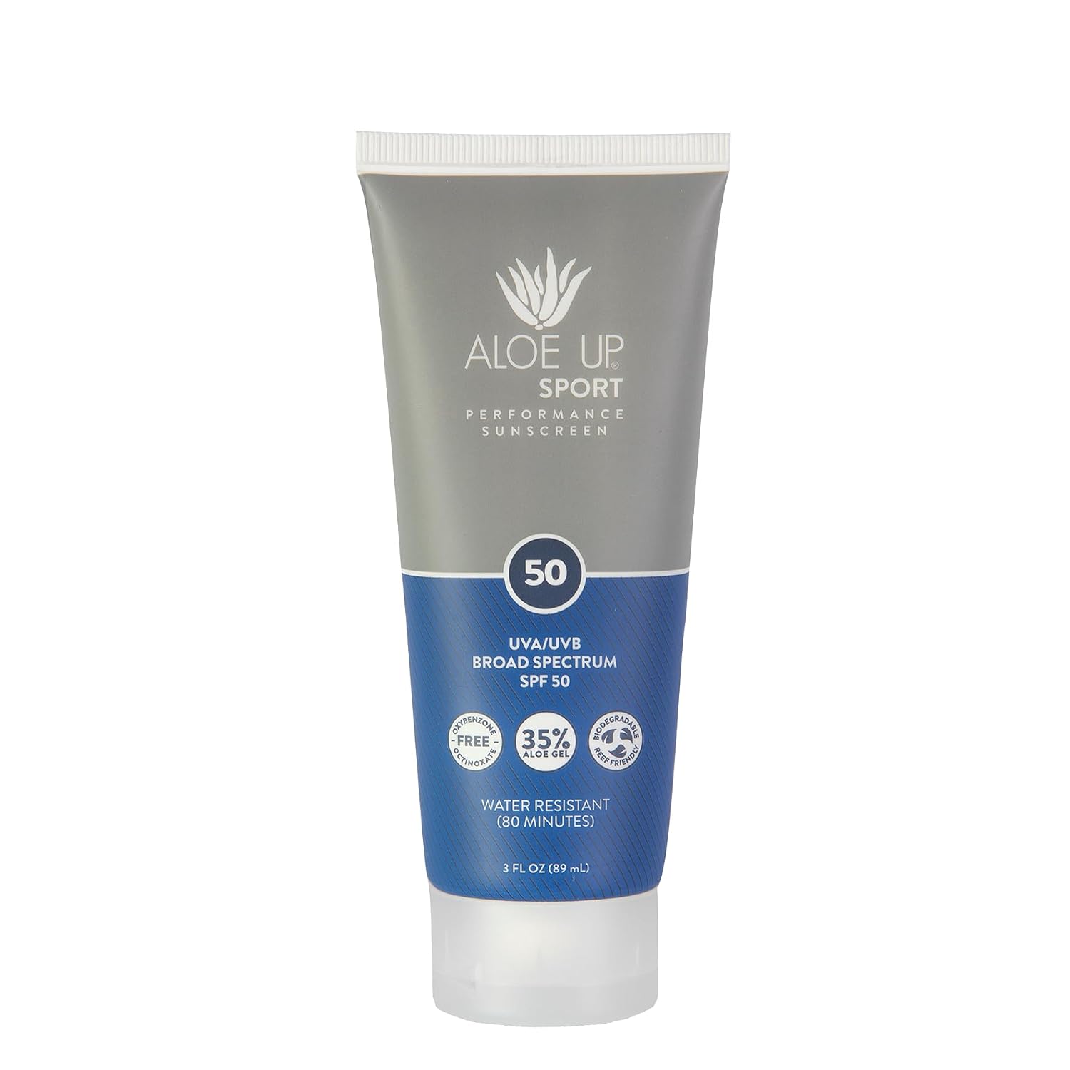 Aloe Up Sport Sunscreen Spray SPF 30, Water Resistant, Non-greasy, 6 oz | Broad-spectrum SPF 30; Water resistant up to 80 min; Non-greasy, With aloe vera gel, fragrance-free