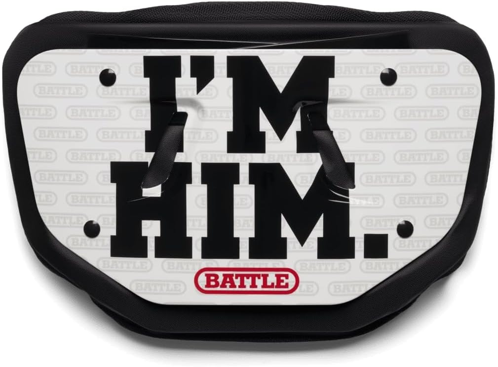 Battle Sports Novelty Football Back Plate, Kids, Adults