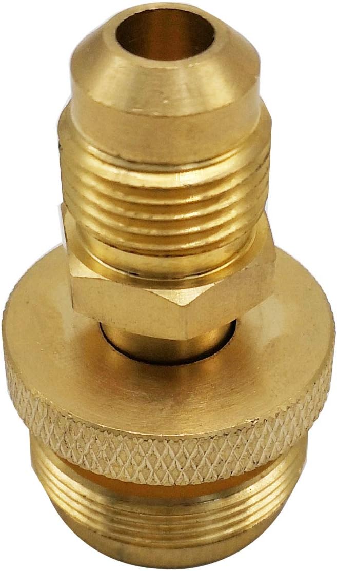 MENSI Portable Camping Grill Stove Parts 1lb Propane Tank Cansiter Regulator Adapter Connection Convert to 3/8" Male Flare