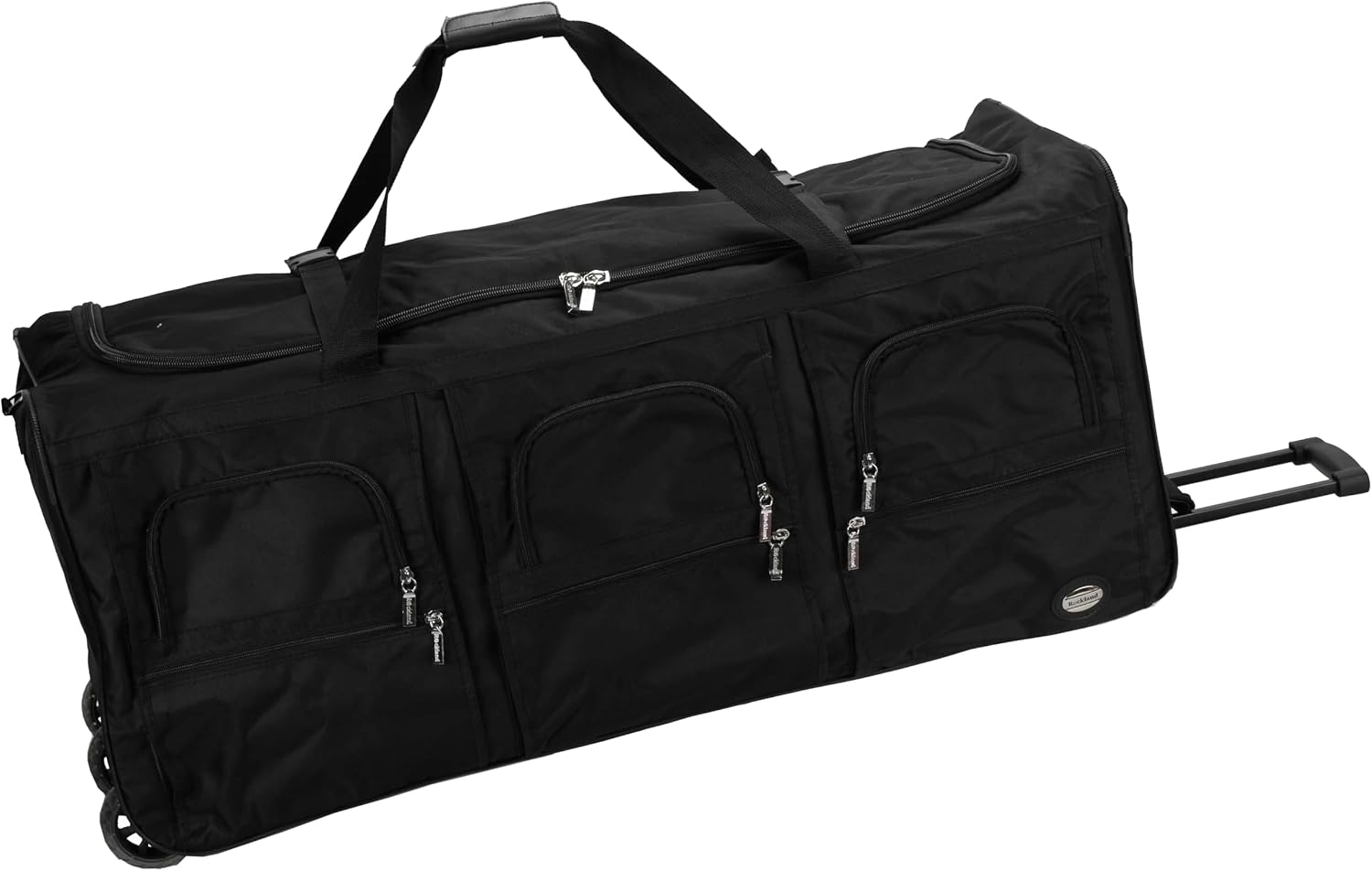 Rockland Rolling Duffel Bag, Black, 22"