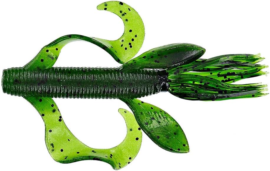 Yamamoto Custom Baits 4" Kreature Soft Creature Bait, 7-Pack, Bass Fishing Soft Plastic Lure, Multiple Colors