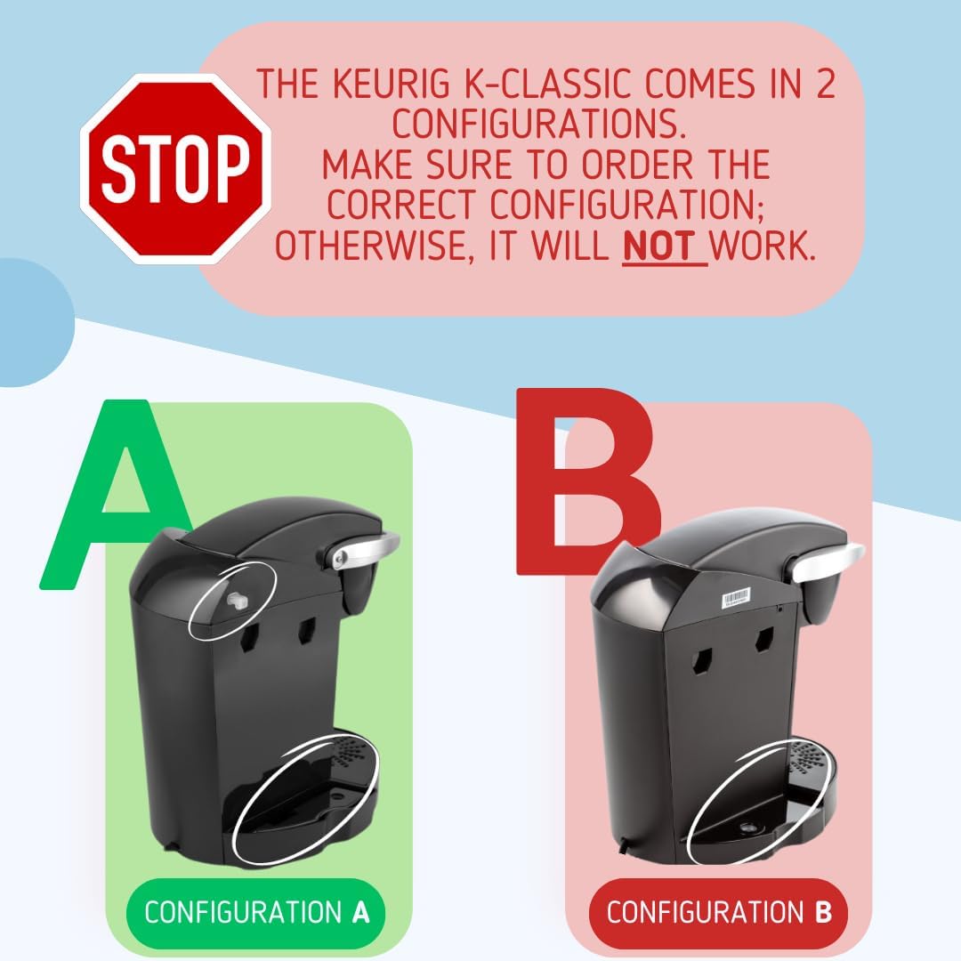 Replacement Water Reservoir Tank for Keurig K-Classic ONLY 48 oz - B44, B40, B45, B50, K40, K45, K50