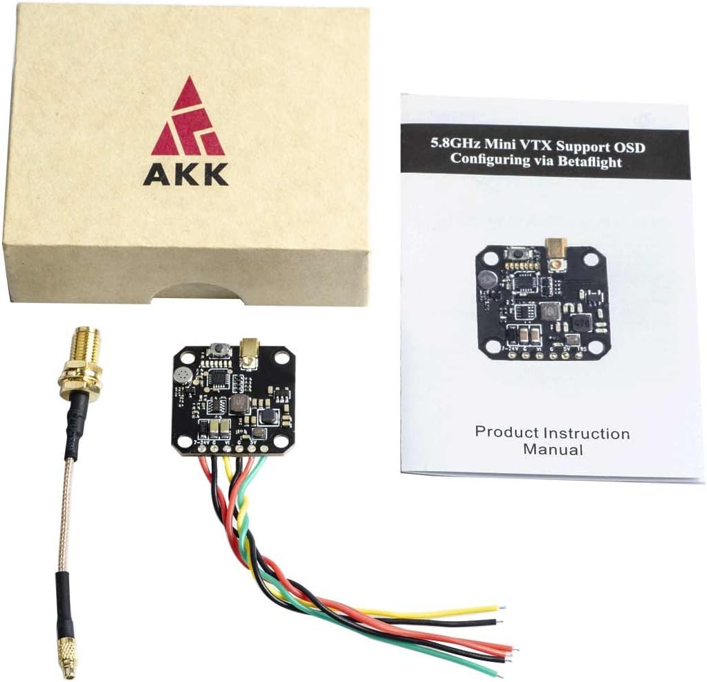 AKK FX3-ultimate 5.8GHz 25mW/200mW/400mW/600mW Switchable Mini VTX Support OSD Configuring via Betaflight