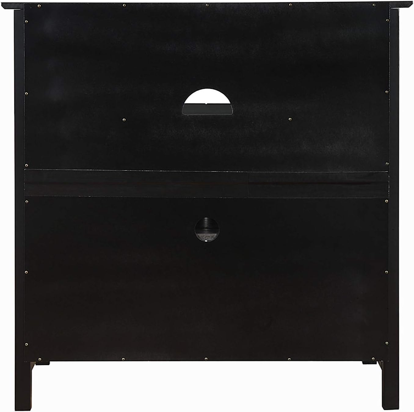 Convenience Concepts Big Sur Highboy TV Stand with Storage Cabinets and Shelves in White Finish