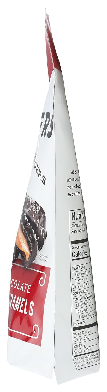 Sanders Dark Chocolate Sea Salt Caramels - 36 ounces (2.25 pounds)