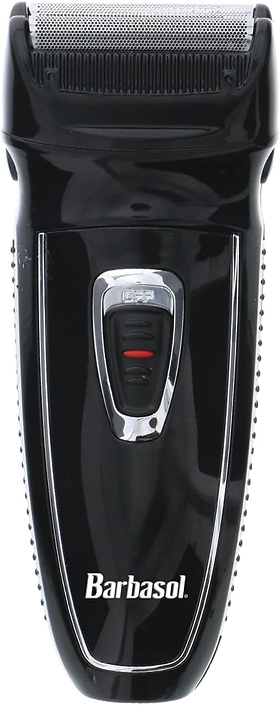 Barbasol Rechargeable Electric Foil Shaver with Stainless Steel Blades and Pop Up Trimmer