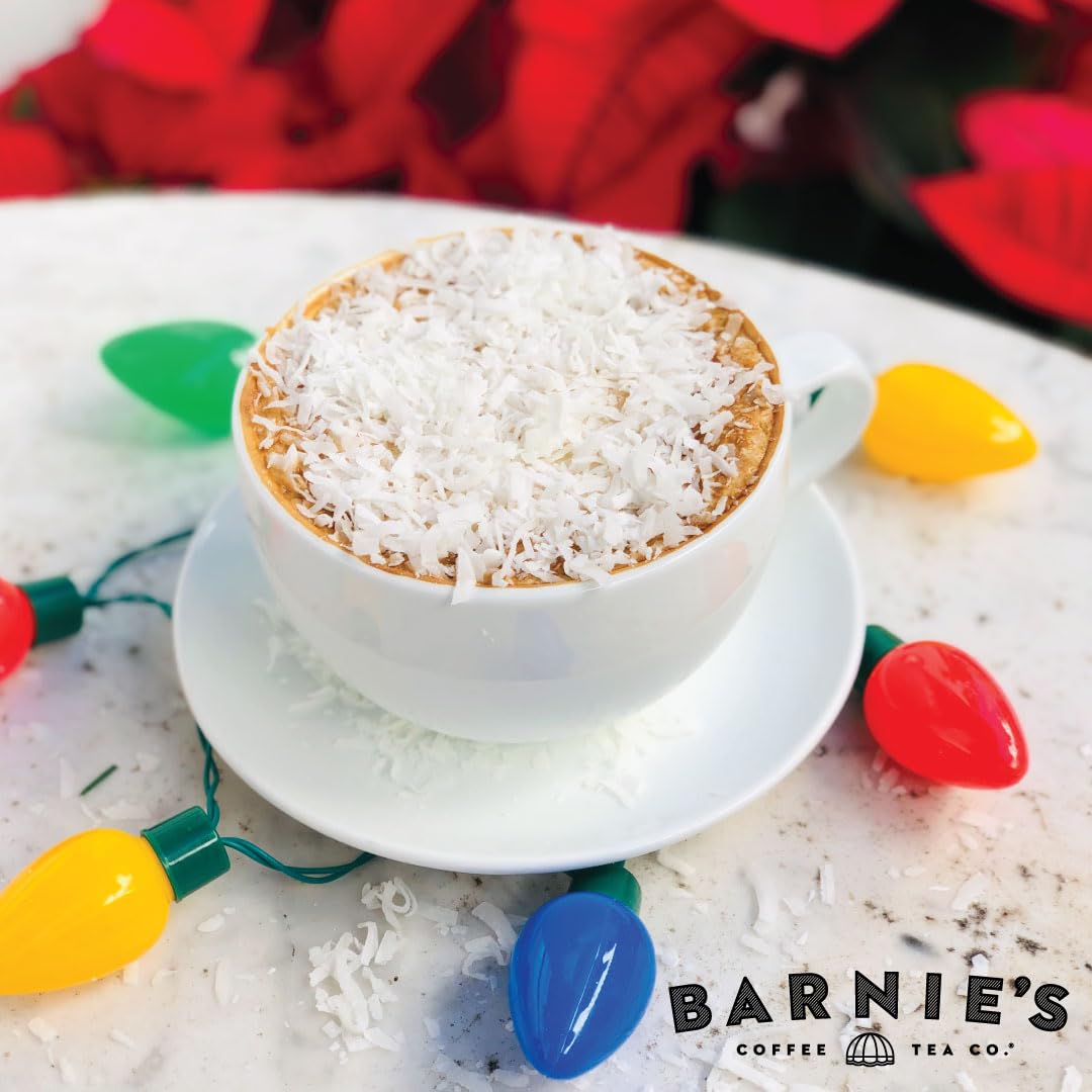 Barnie's Coffee English Salted Toffee Ground Coffee with Caramel, Molasses and Salted Creamy Butter Flavors, Medium Roasted Arabica Coffee Beans