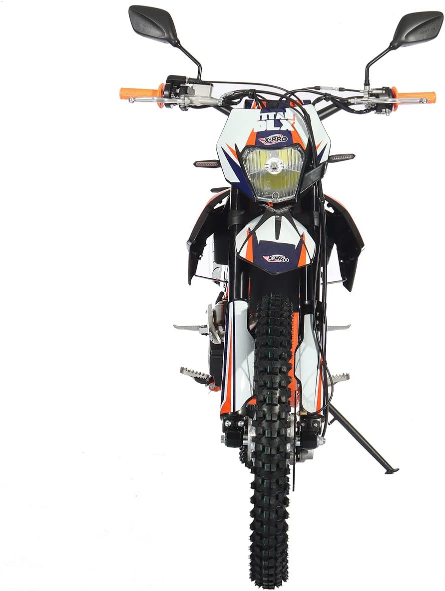X-PRO Titan DLX 250cc Gas Dirt Bike Pit Bike Adult Bike,Big 21"/18" Wheels, Zongshen Engine! (Green)