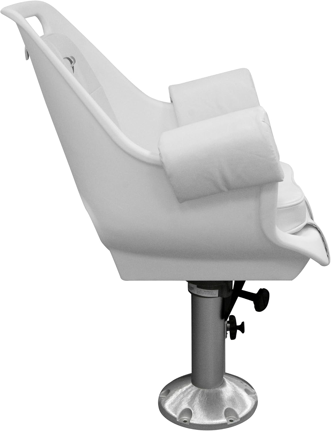 Wise 8WD007-7-710 Deluxe Pilot Chair with Cushions, Mounting Plate, Adjustable Height Pedestal and Seat Mount | Adjusts 12 to 18 in tall