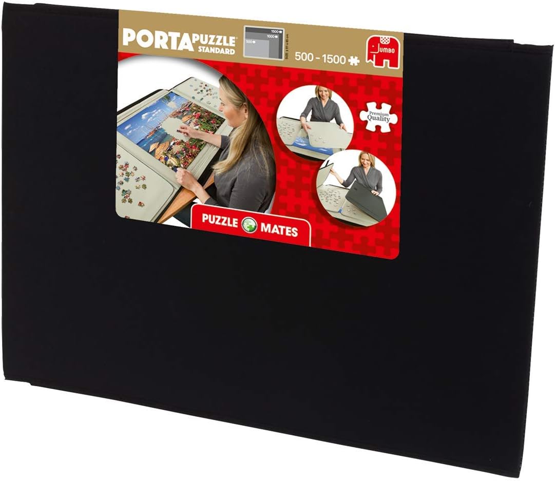 Jumbo, Puzzle Mates, Portapuzzle - Standard 1,500 Piece Jigsaw Storage Board Case, Jigsaw Puzzle Accessories, Puzzle Storage