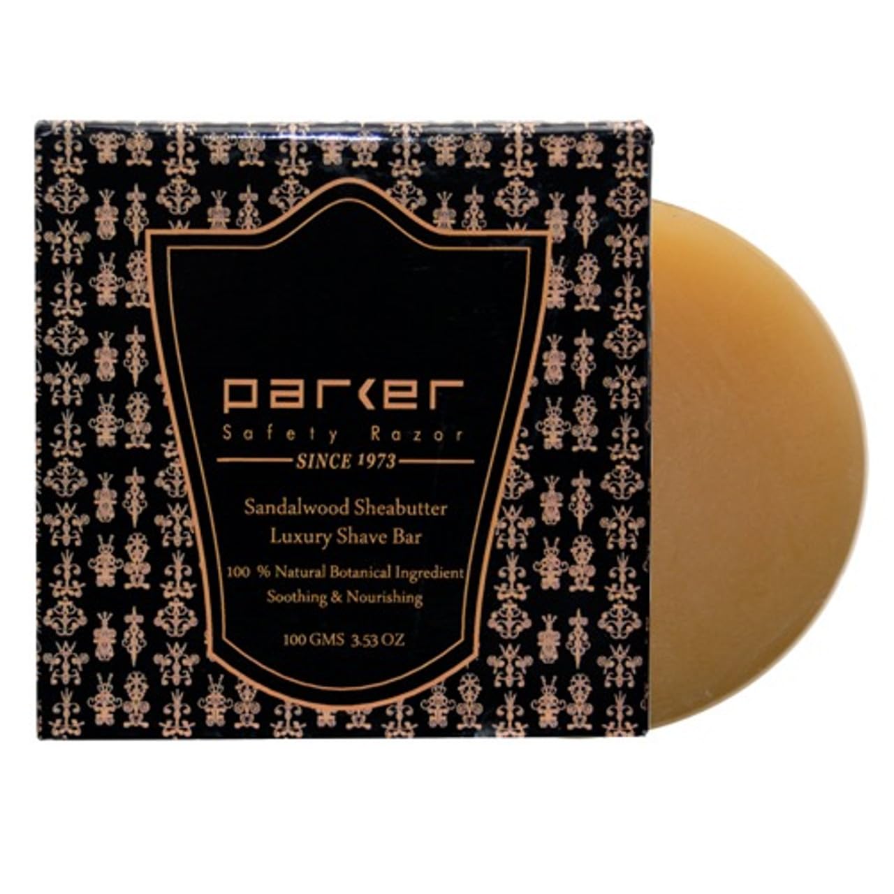 Parker Sandalwood & Shea Butter Shaving Soap, 100 g Twin Pack | Two 100 G Shaving Soap Bars With Sandalwood And Shea Butter