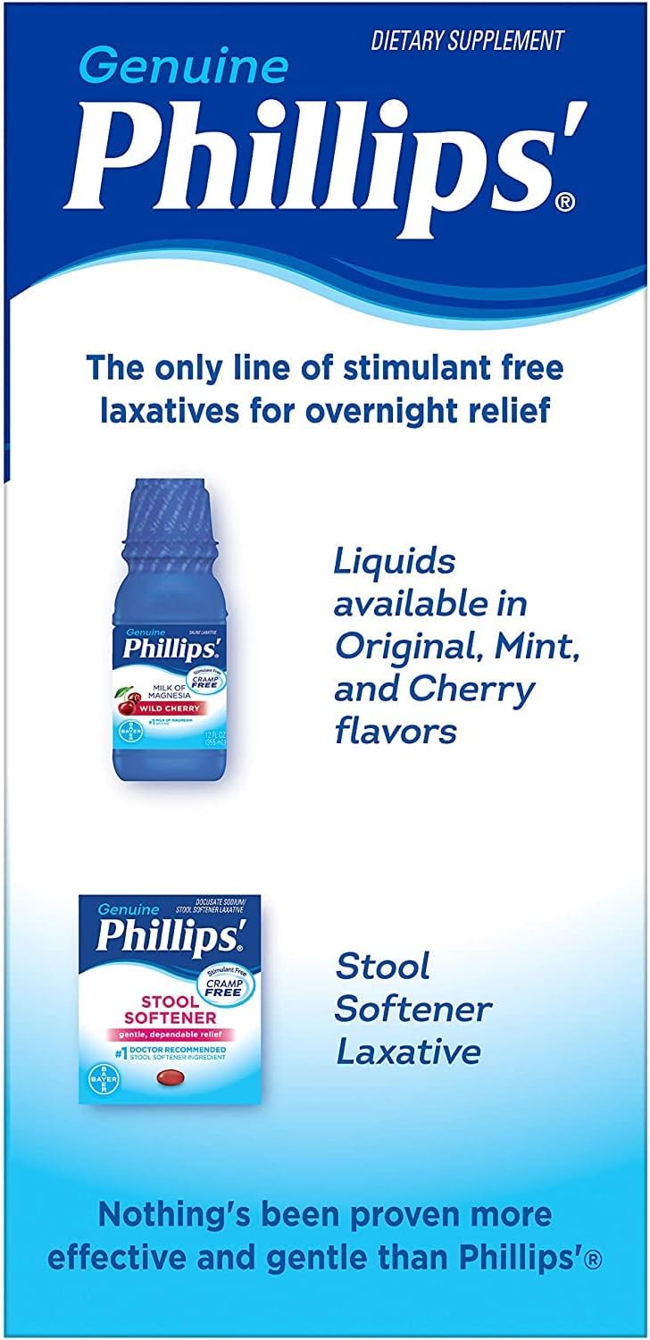 Phillips' Laxative Caplets, 24 Caplets (Pack of 4)