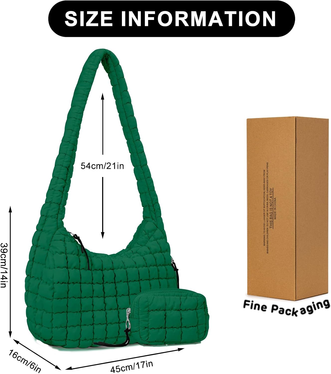 Puffer Tote Bag for Women Large Quilted Puffy Lightweight Carryall Crossbody Tote Bag for Women