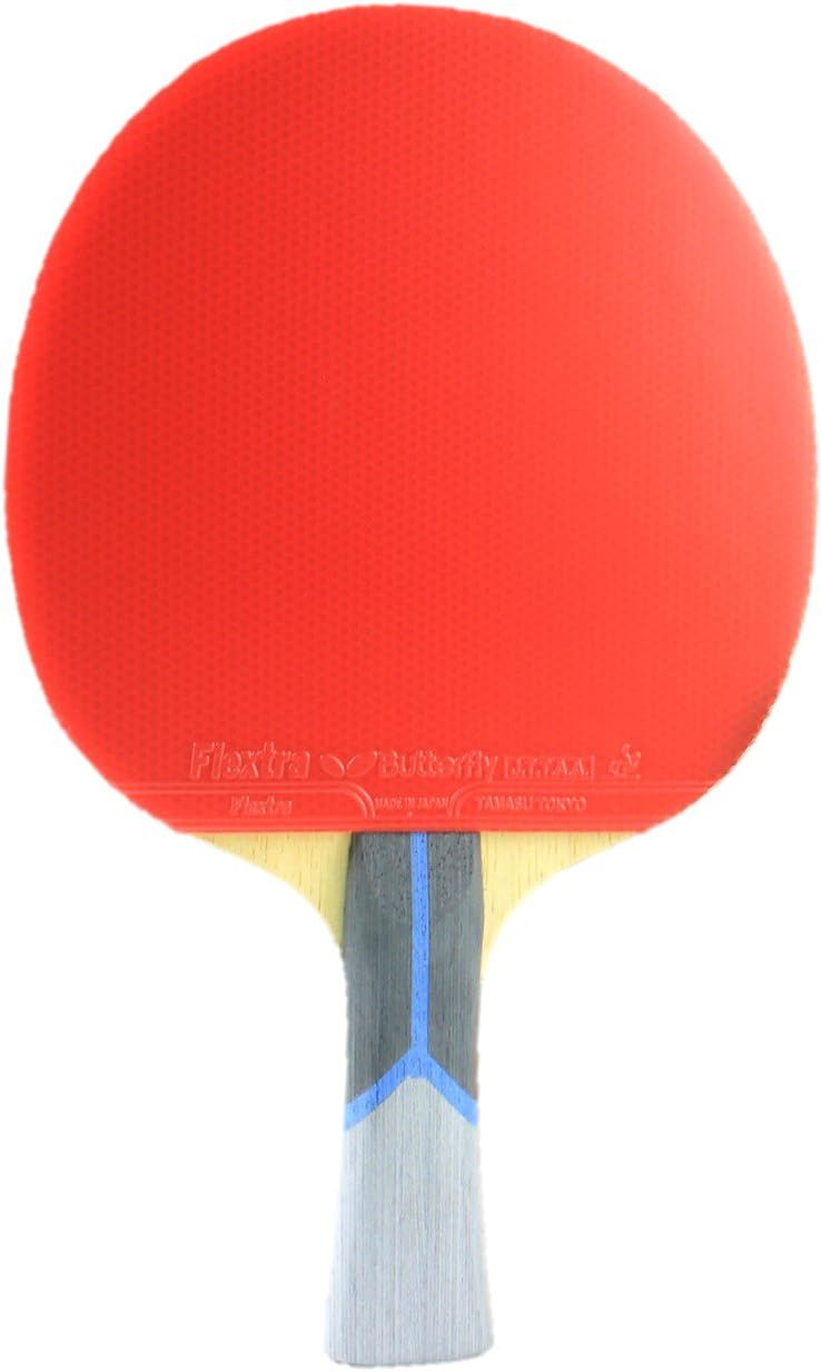 Butterfly 802 FL Shakehand Table Tennis Racket | China Series | Powerful Arylate/Carbon Blade and Rubber Combination with Racket Case | Recommended