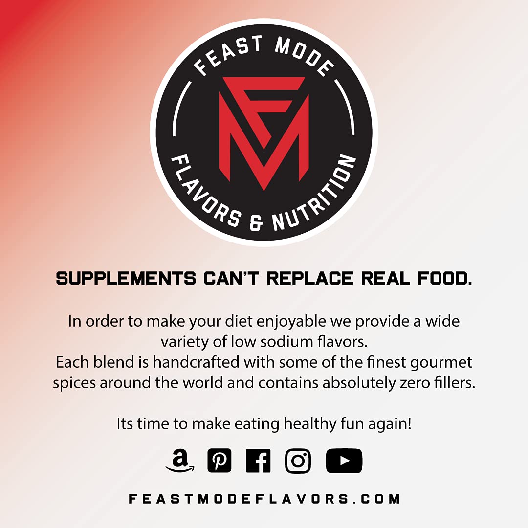 Tequila Lime - Feast Mode Flavors - Low Sodium, No MSG, Gluten Free, All Natural, Meal Prep Seasoning, Healthy, Lime Juice Powder, Tequila Seasoning