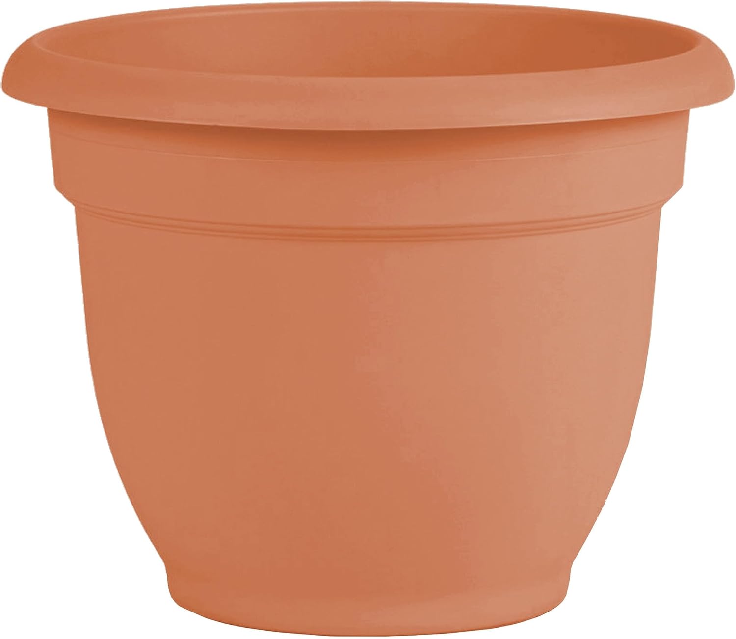 Bloem Ariana Pot Planter: 16" - Black - Durable Resin Pot, for Indoor and Outdoor Use, Gardening, Self Watering Disk Included, 6 Gallon Capacity
