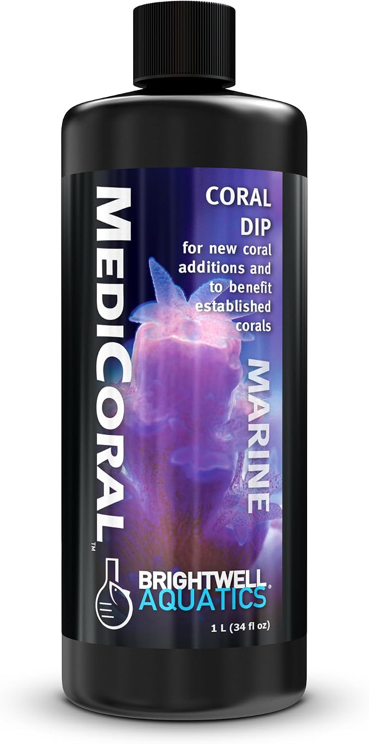Brightwell Aquatics MediCoral - Coral Dip for New Coral Additions and to Benefit Established Corals , 30-ml