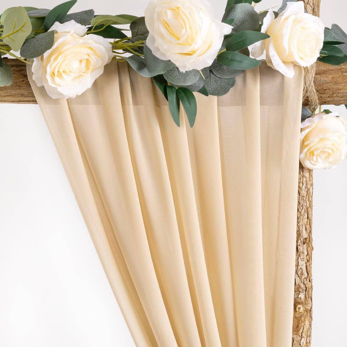 Wedding Arch Draping Fabric Sheer Chiffon Curtain Drape Wedding Party Decor