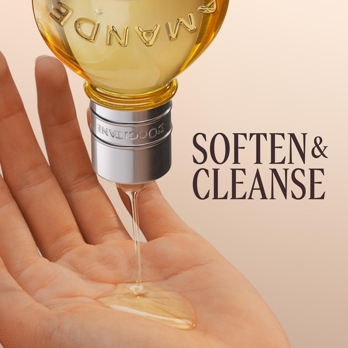 L'OCCITANE Almond Shower Oil, Cleansing Body Wash & Shaving Base, Vegan | Purifies & smooths, non-drying, milky lather, gentle, nourishes, versatile, daily use, self-care essential, luxury skincare