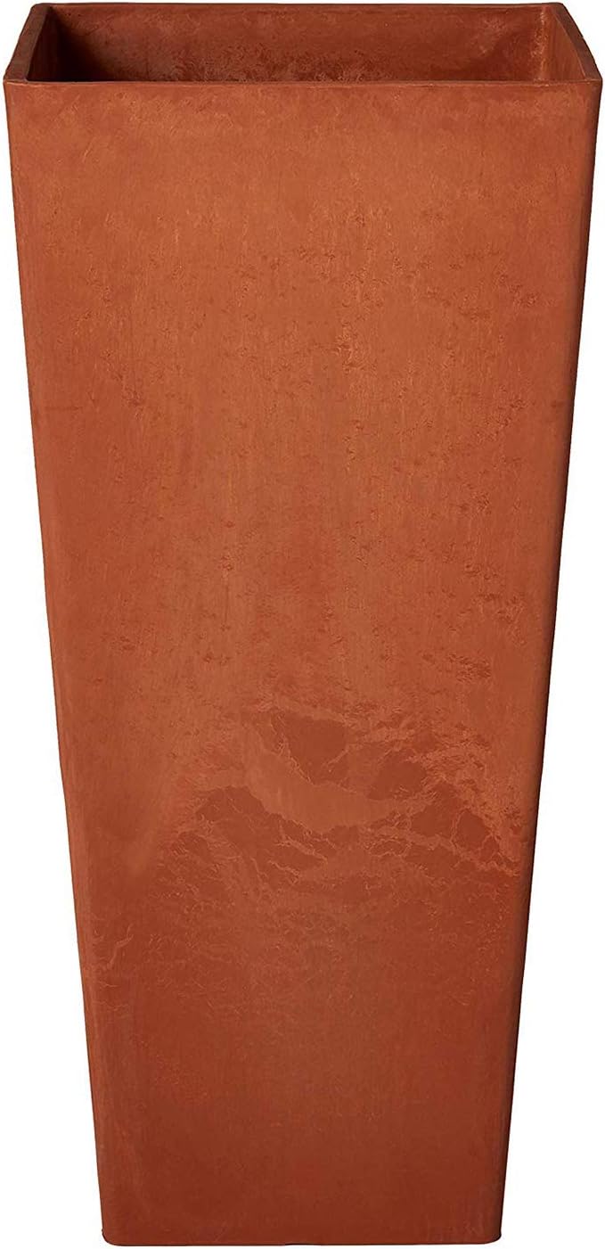 Arcadia Garden Products PSW FS32TP Contempo Tall Square Planter, 13 by 13 by 28-Inch