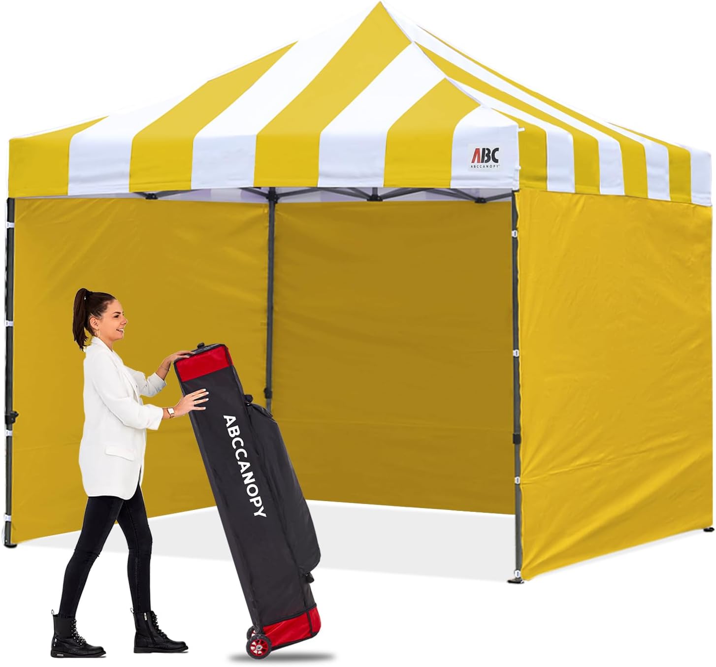 ABCCANOPY Heavy Duty Easy Pop up Canopy Tent with Sidewalls 10x20, Turquoise