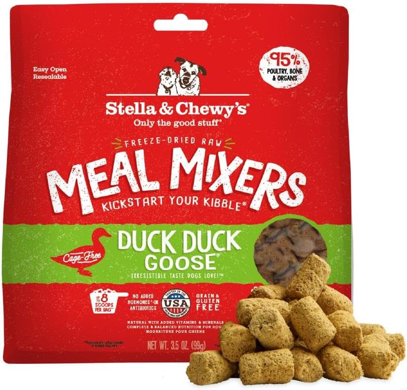 Stella & Chewy's Freeze-Dried Raw Chicken Meal Mixers- Dog Food Topper and Mixer - Made with 95% Cage-Free Chicken, Organs & Bone - Perfect for Picky Eaters - Grain-Free - 3.5oz
