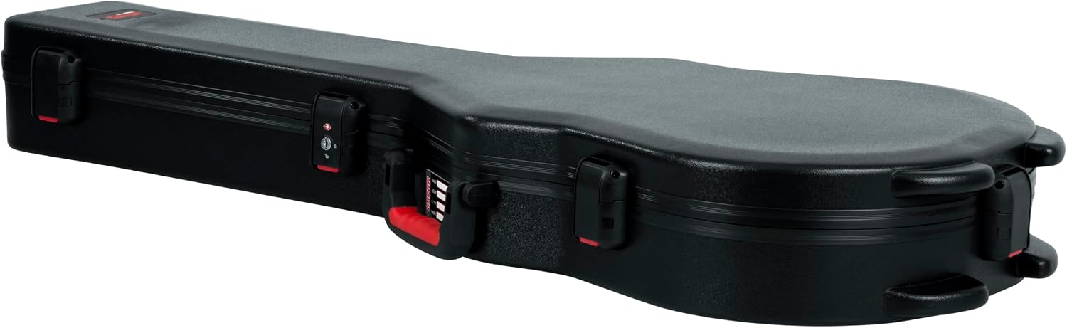 Gator Cases Molded Flight Case For SG Style Double Cut Away Guitars With TSA Approved Locking Latch, (GTSA-GTRSG)