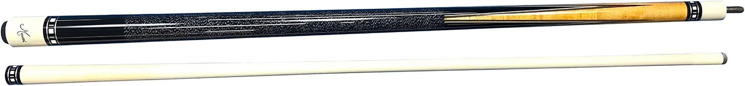 Meucci SB2-N Handcrafted Billiards Pool Cue Stick w/PRO Shaft - Natural Stain + Hard CASE
