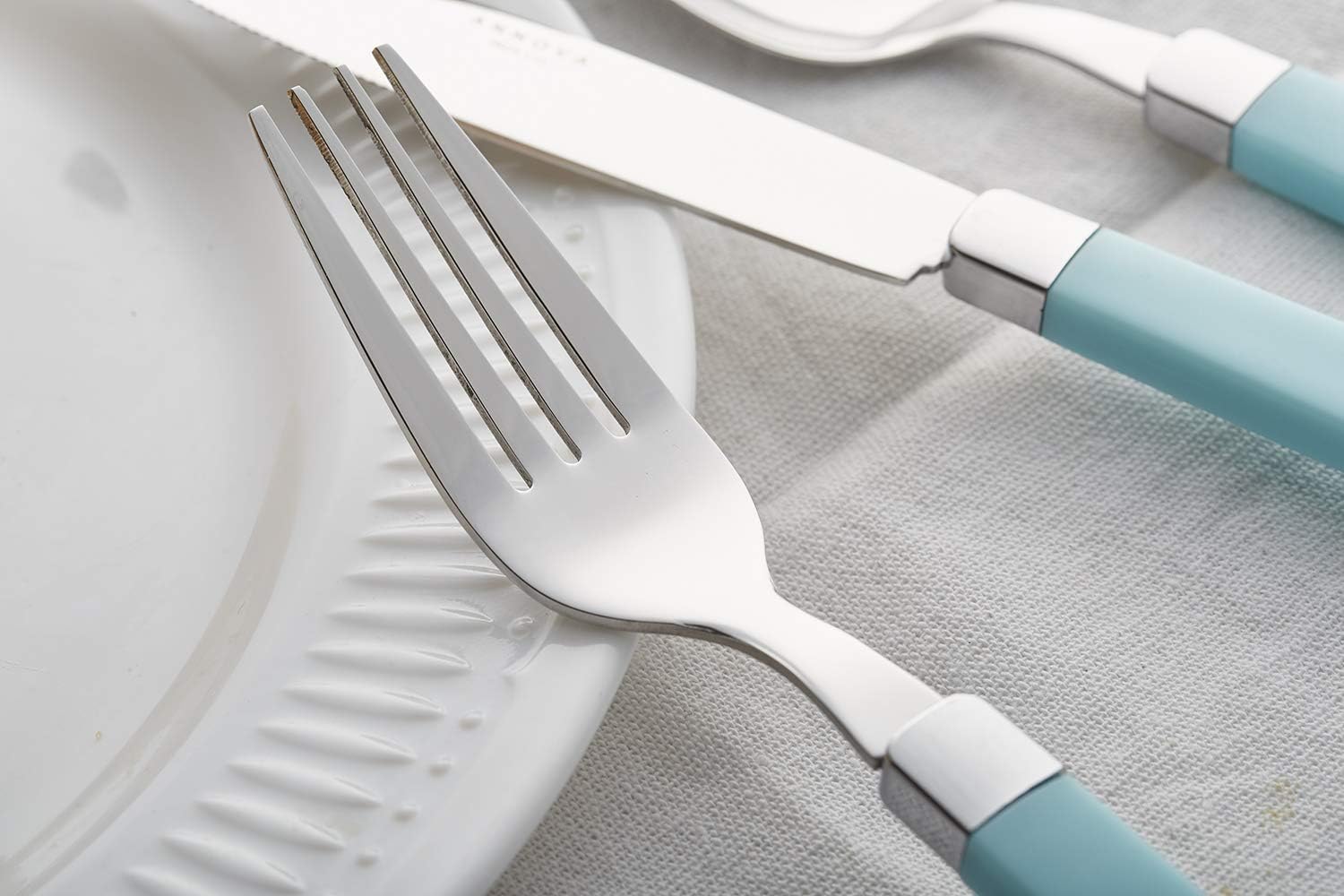 ANNOVA Silverware Set Stainless Steel Colorful Tableware Kitchen Flatware Set Utensils, Includes Dinner Knives, Forks, Spoons