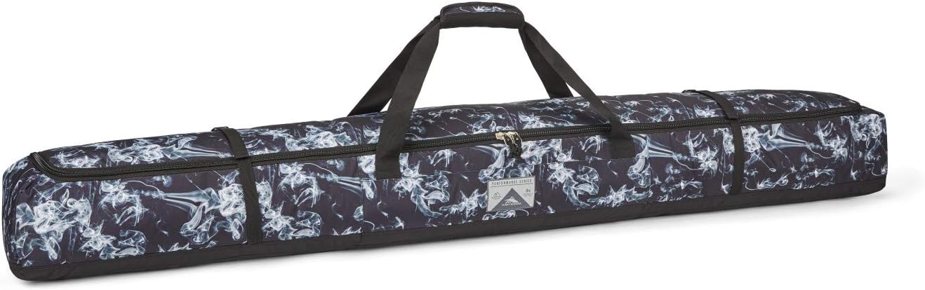 High Sierra Padded Ski Bag for Single Pair of Skis, Black, Up to 6 Feet