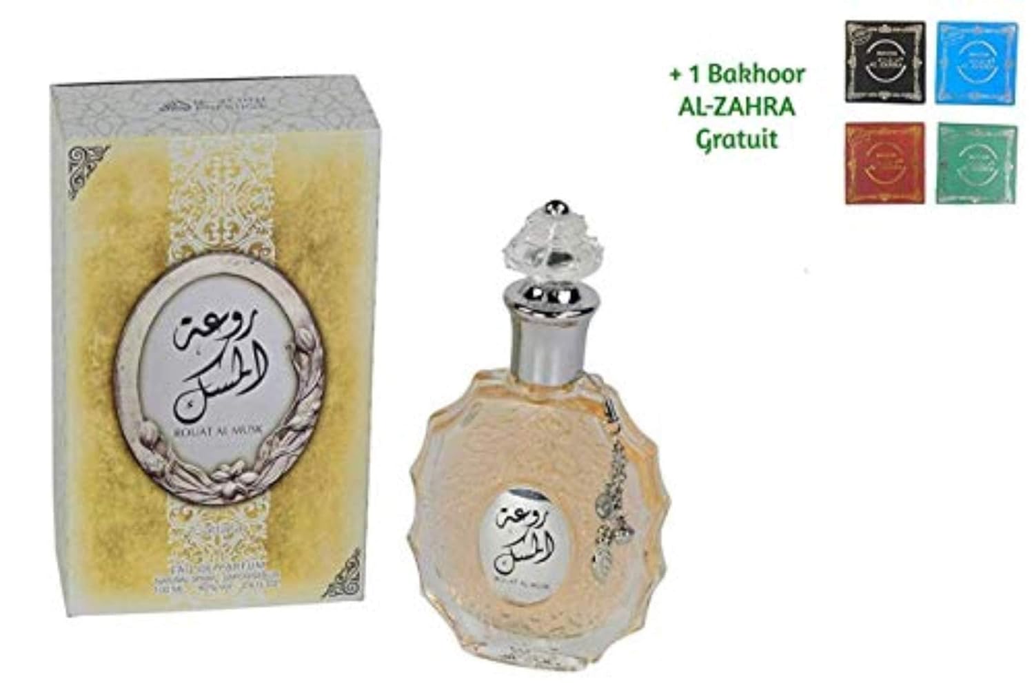 Lattafa Perfumes Rouat Al Musk for Unisex Eau de Parfum Spray, 3.40 Ounces / 100 ml