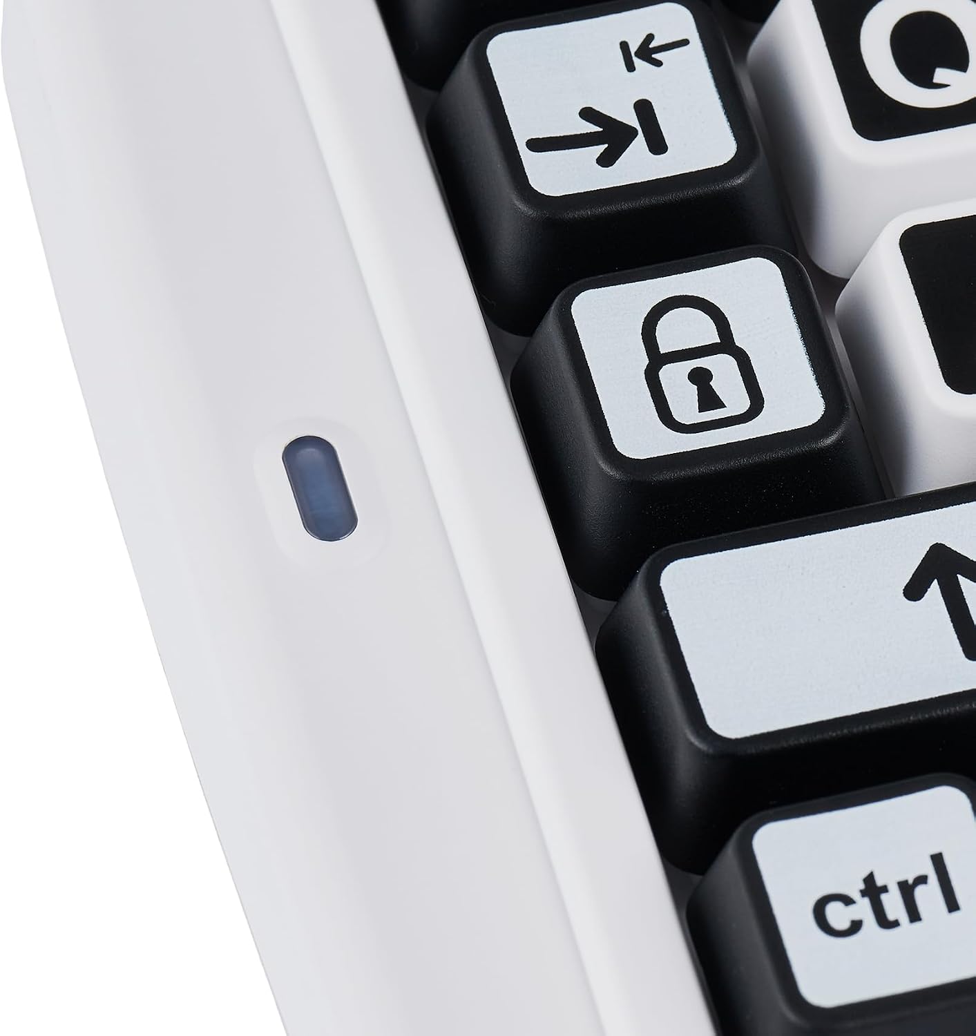 Clevy Contrast Keyboard 3 Tri-Mode - Large Print Keyboard Designed to Help Visually Impaired Low Vision Individuals - High Contrast Big Keys with