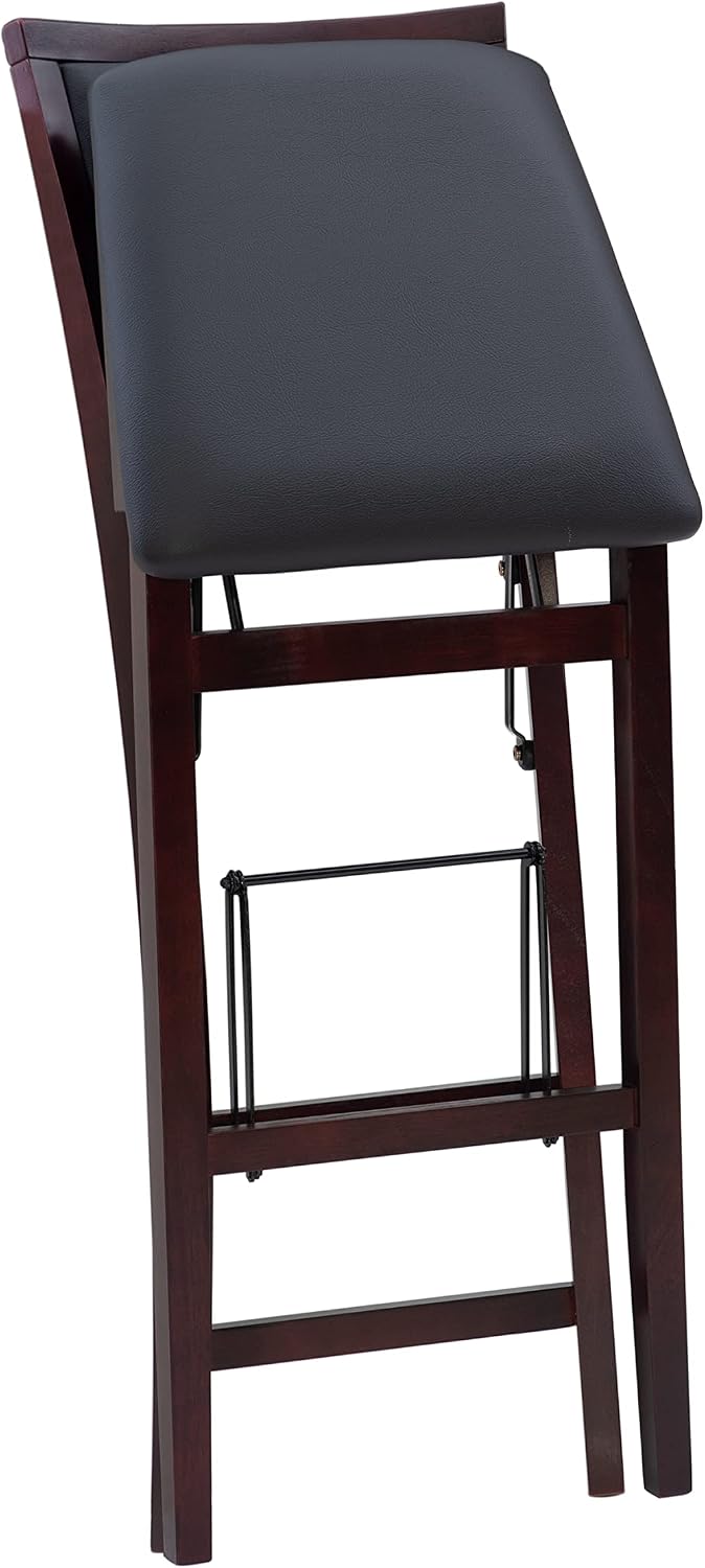 Linon Keira Pad Back Folding Bar Stool