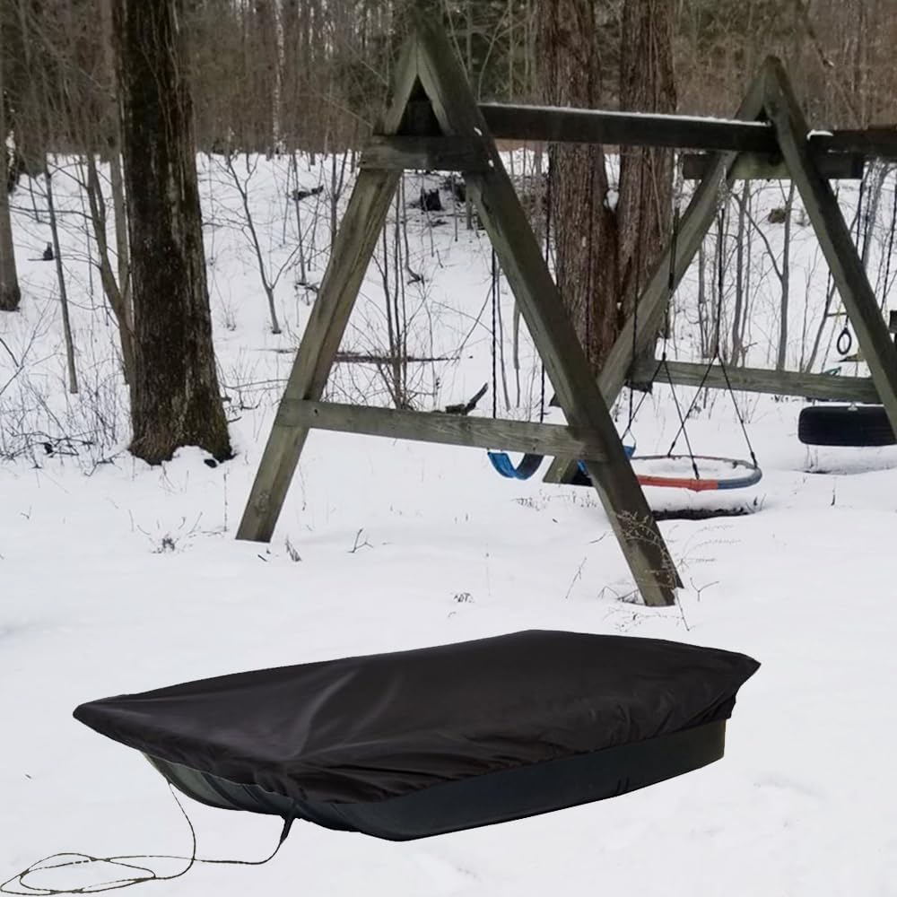 YardJoyliz Jet Sled Cover Waterproof Sled Travel Cover for Ice Fishing Shelter Travel