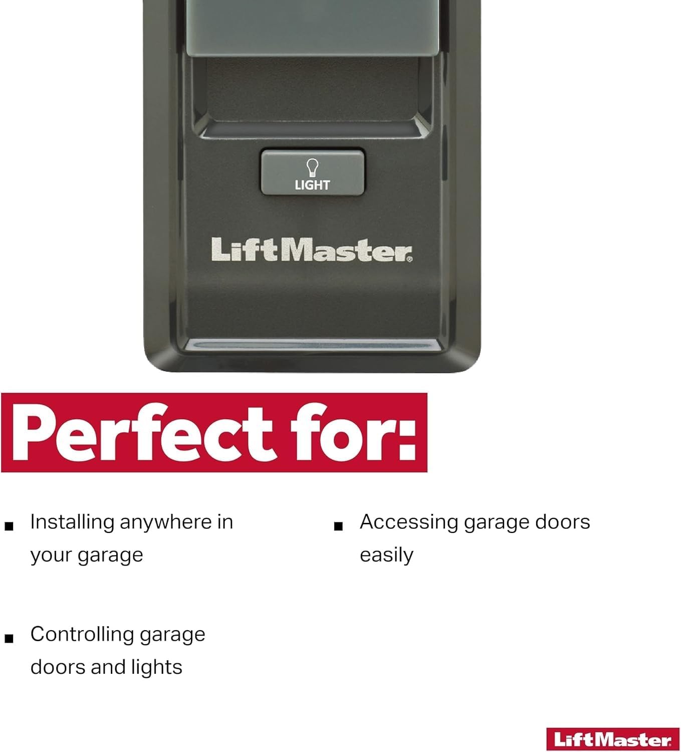LiftMaster 885LM Security+ 2.0 Garage Door Opener - Compatible with Security+ 2.0 LiftMaster Garage Door openers & Private Label Garage Door openers