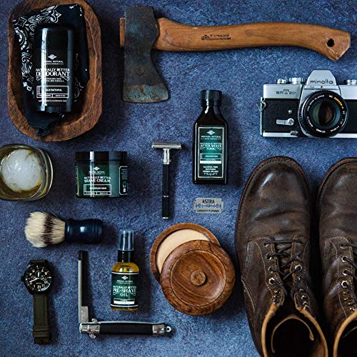MNSC Mountain Man Artisan Small Batch Shave Soap for a Naturally Better Shave - Smooth Shave, Hypoallergenic, Prevent Nicks, Cuts, and Razor Burn