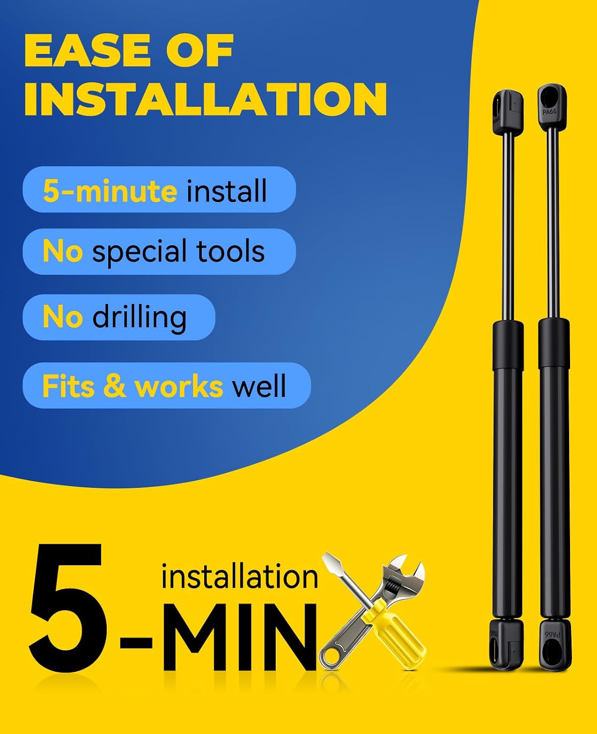 ARANA C16-11028 12 inch 40lb Gas Struts for Weatherguard Tool Box, 2PCS
