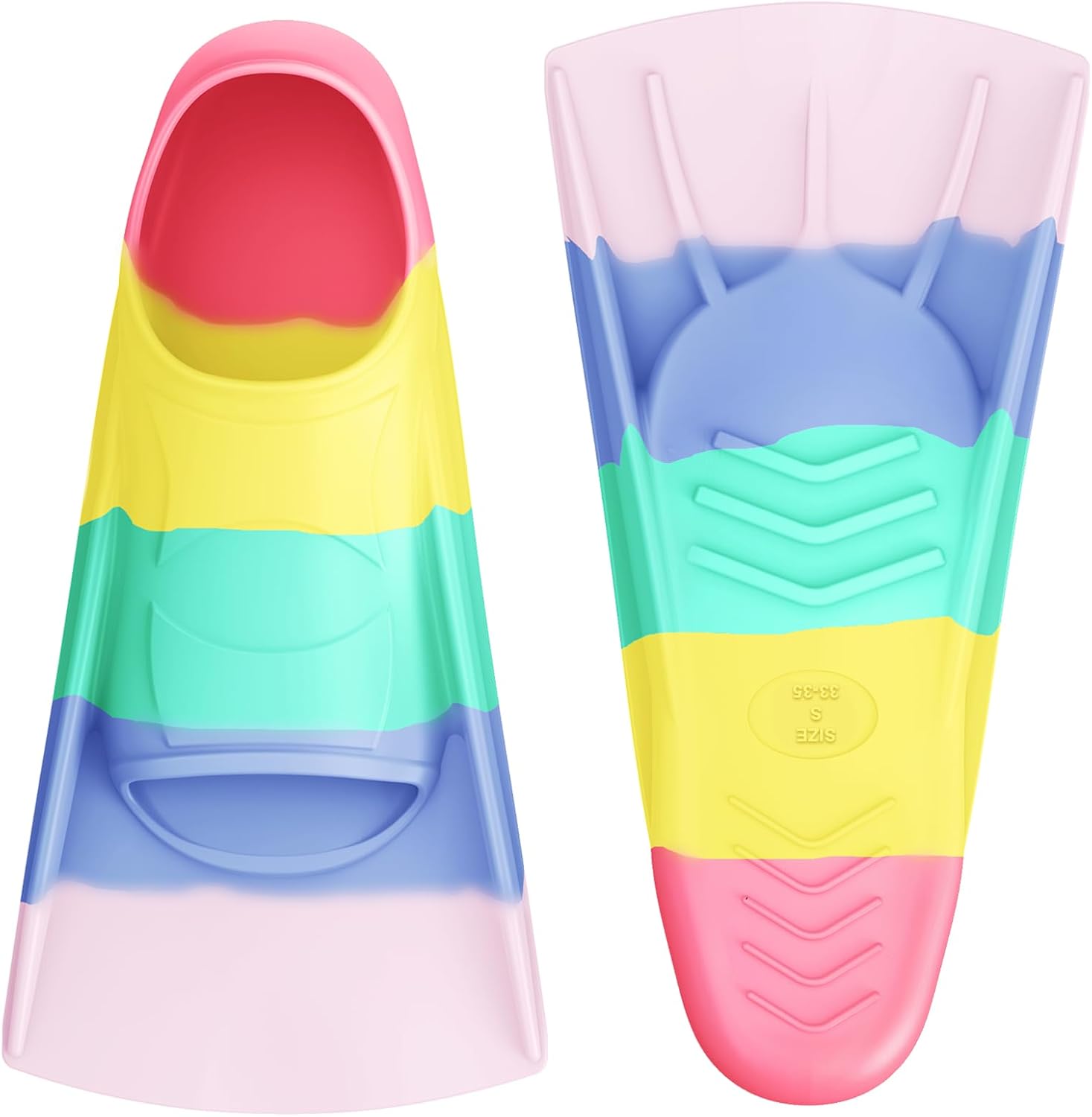 Gintenco Swim Fins, Adults & Kids Swim Training Fins for Lap Swimming