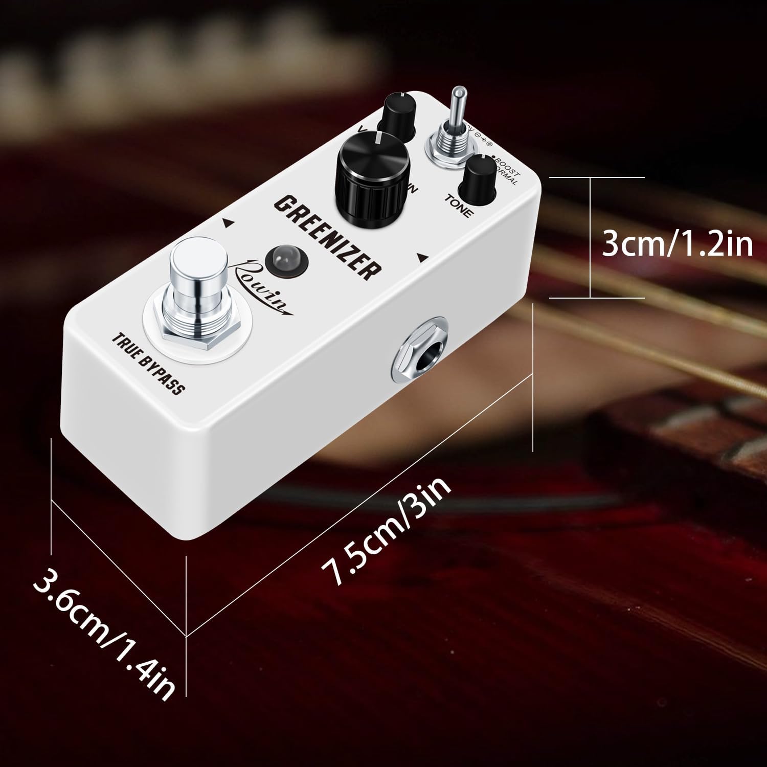 Vintage Vacuum Bluesy Guitar Effect Pedal,Electric Guitar Effect Sound Low Key Mild Clipping