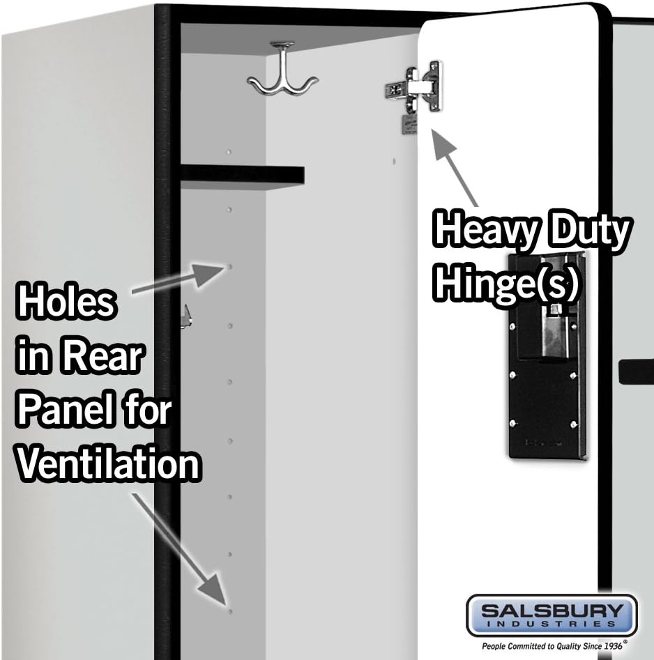 Salsbury Industries 2-Tier S-Style Designer Wood Locker with Three Wide Storage Units, 6-Feet High by 18-Inch Deep, Mahogany