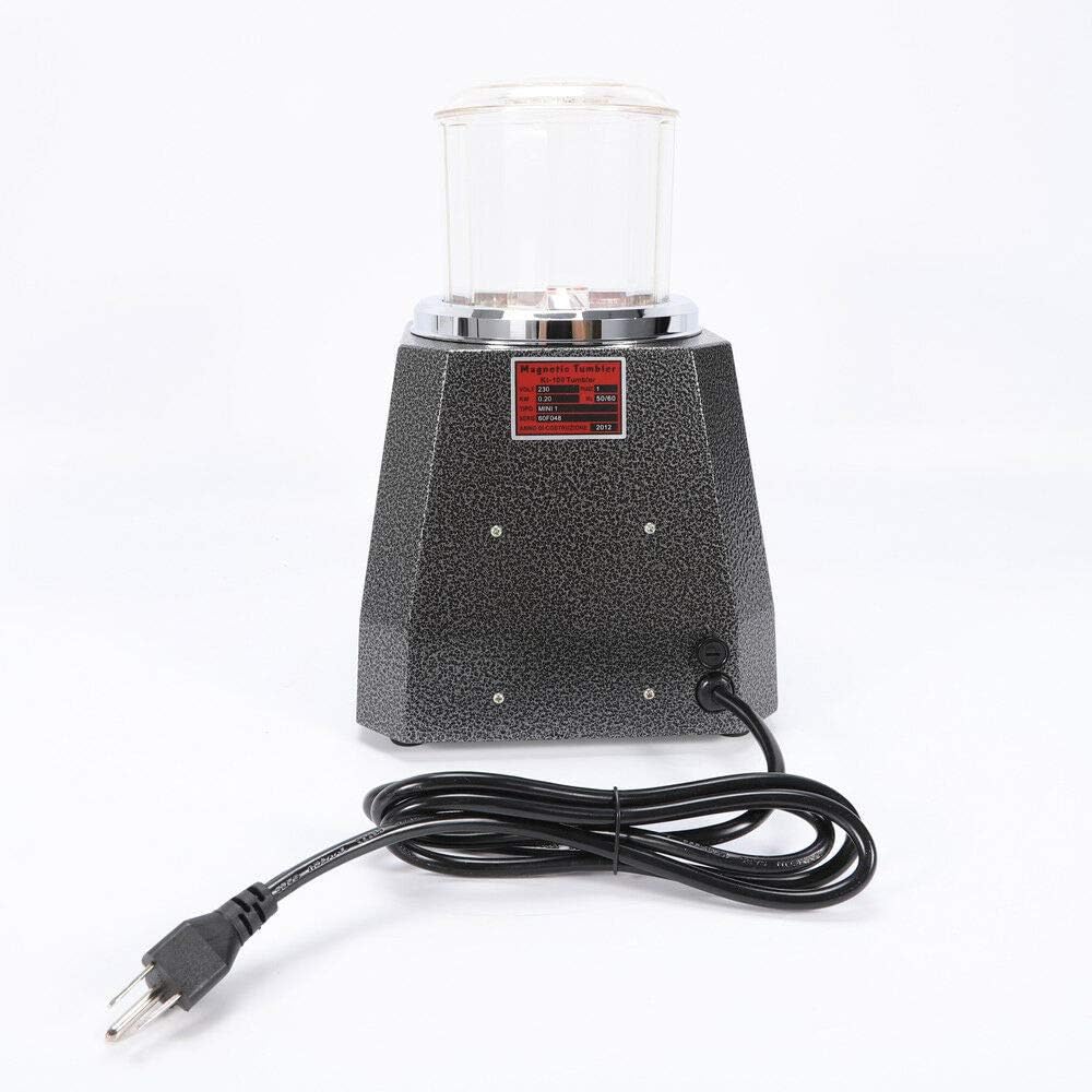 Magnetic Tumbler Jewelry Polisherm,4 Speed Mini Metal Magnetic Tumbler Polisher&Finisher Jewelry Polisher Finisher 100mm 110V