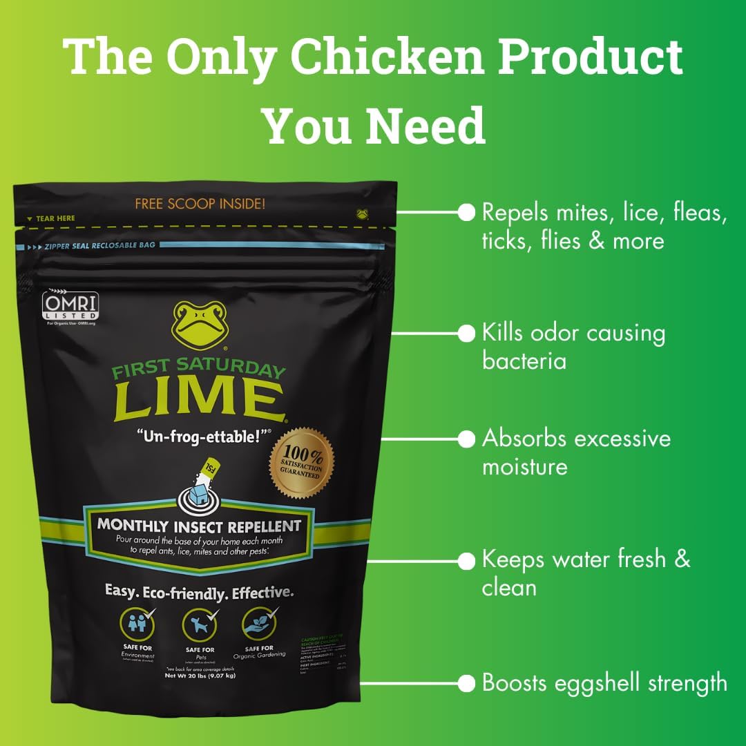 First Saturday Lime Insect Deterrent 20LB | Natural Repellent for Outdoors