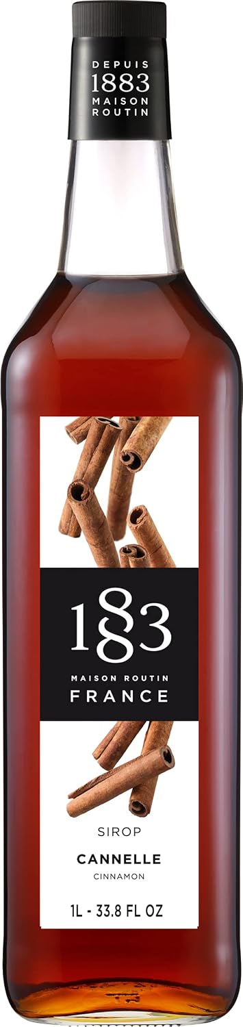 1883 Maple Syrup for Drinks, Made in France, 1 Liter Glass Bottle
