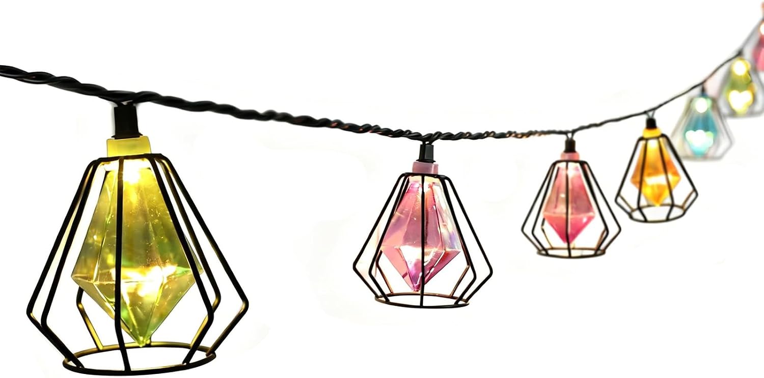 Vigdur Pineapple String Lights, 10FT Multicolor Patio Lights Outdoor