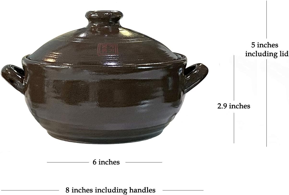 Korean Earthenware Clay Hot Pot (1400ml)